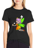 Tooth Fairy Graphic Tee - Black Cotton T-Shirt