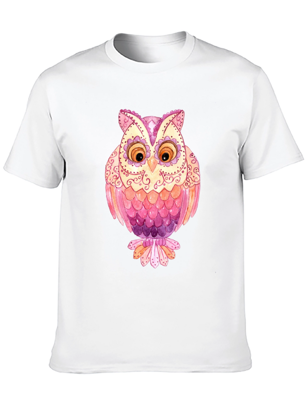 Owl Graphic T-Shirt - Mens Black Tee