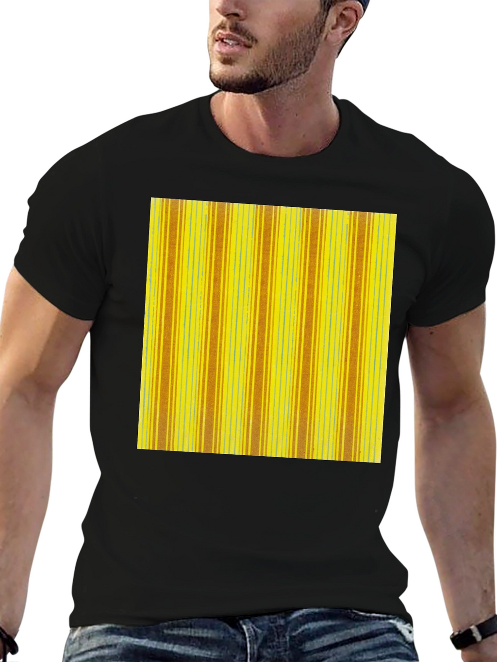 Striped Pattern Tee - Casual Wear