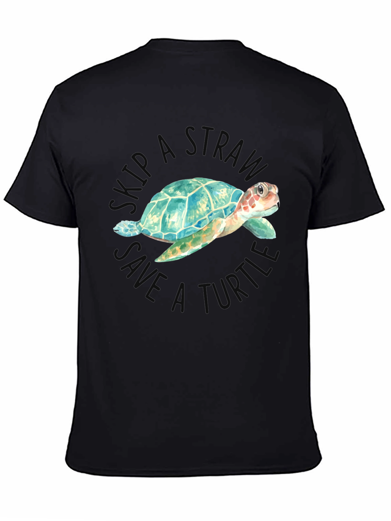 Skip A Straw Save A Turtle Graphic Tee