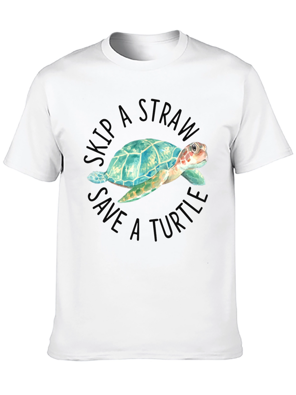Skip A Straw Save A Turtle Graphic Tee