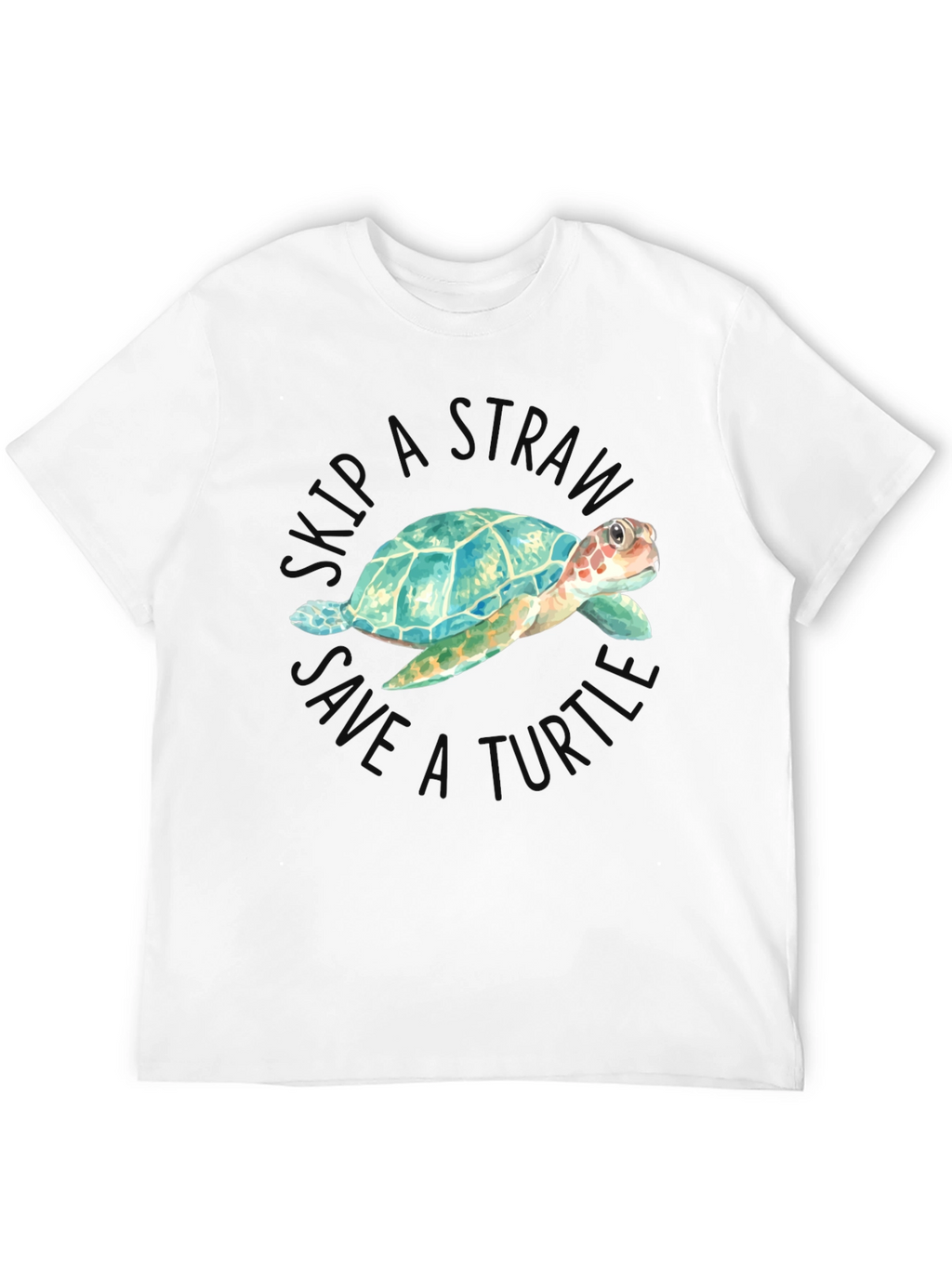 Skip A Straw Save A Turtle Graphic Tee