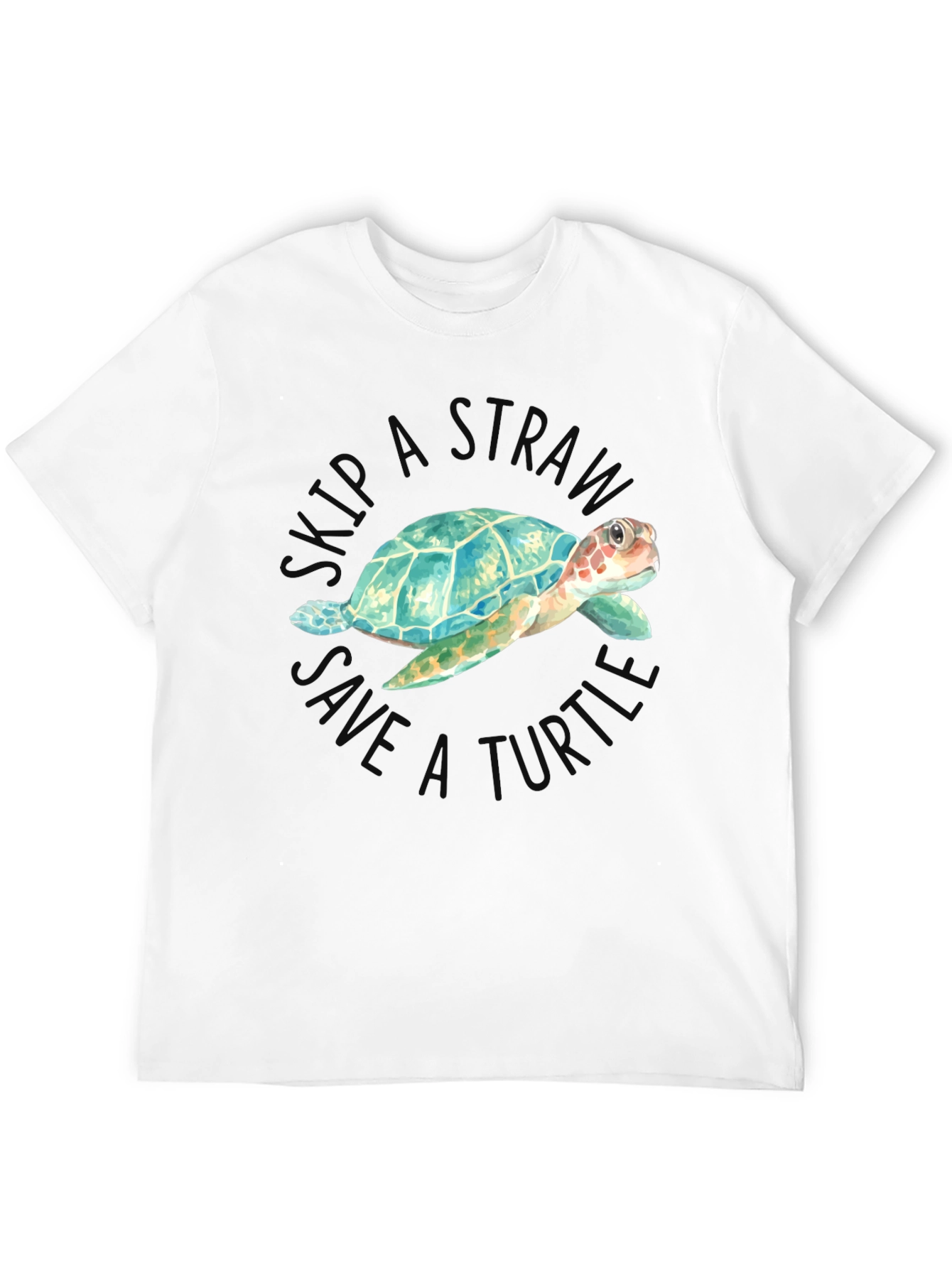 Skip A Straw Save A Turtle Graphic Tee