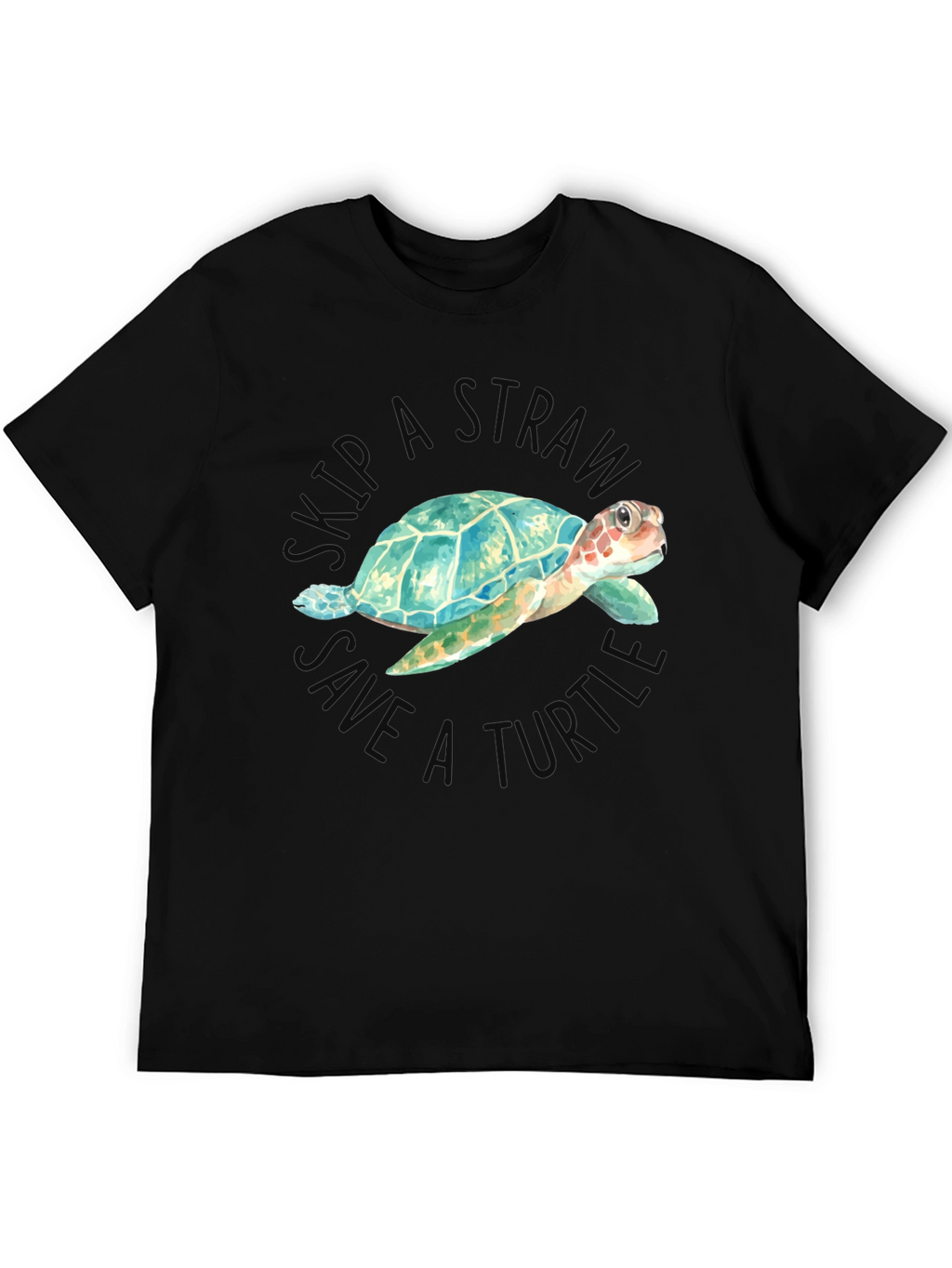 Skip A Straw Save A Turtle Graphic Tee