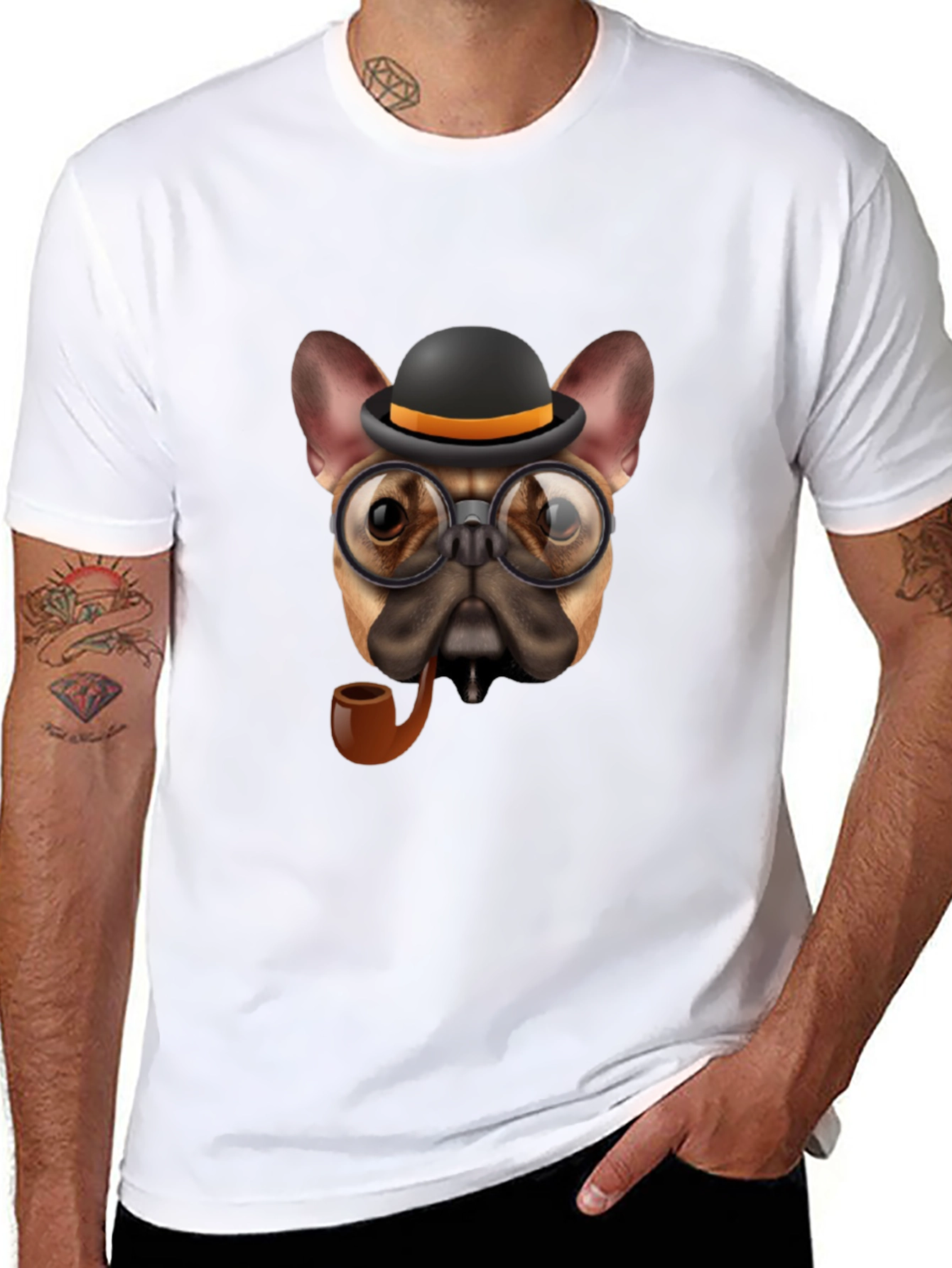 Gentleman Bulldog T-Shirt – Vintage Dog Graphic Tee