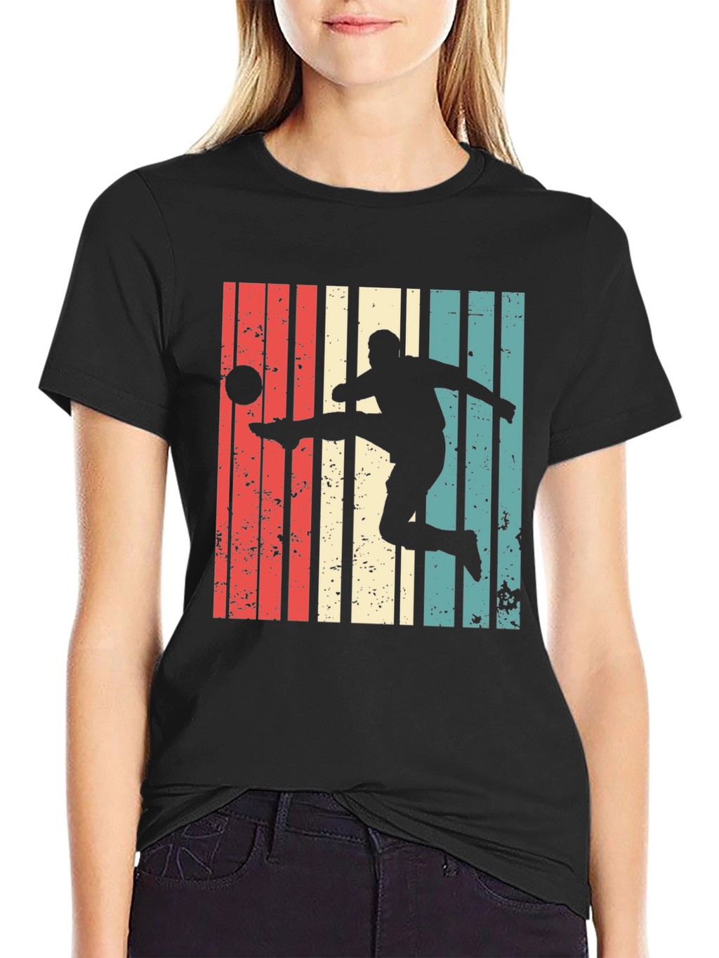 Retro Soccer Player Graphic Tee