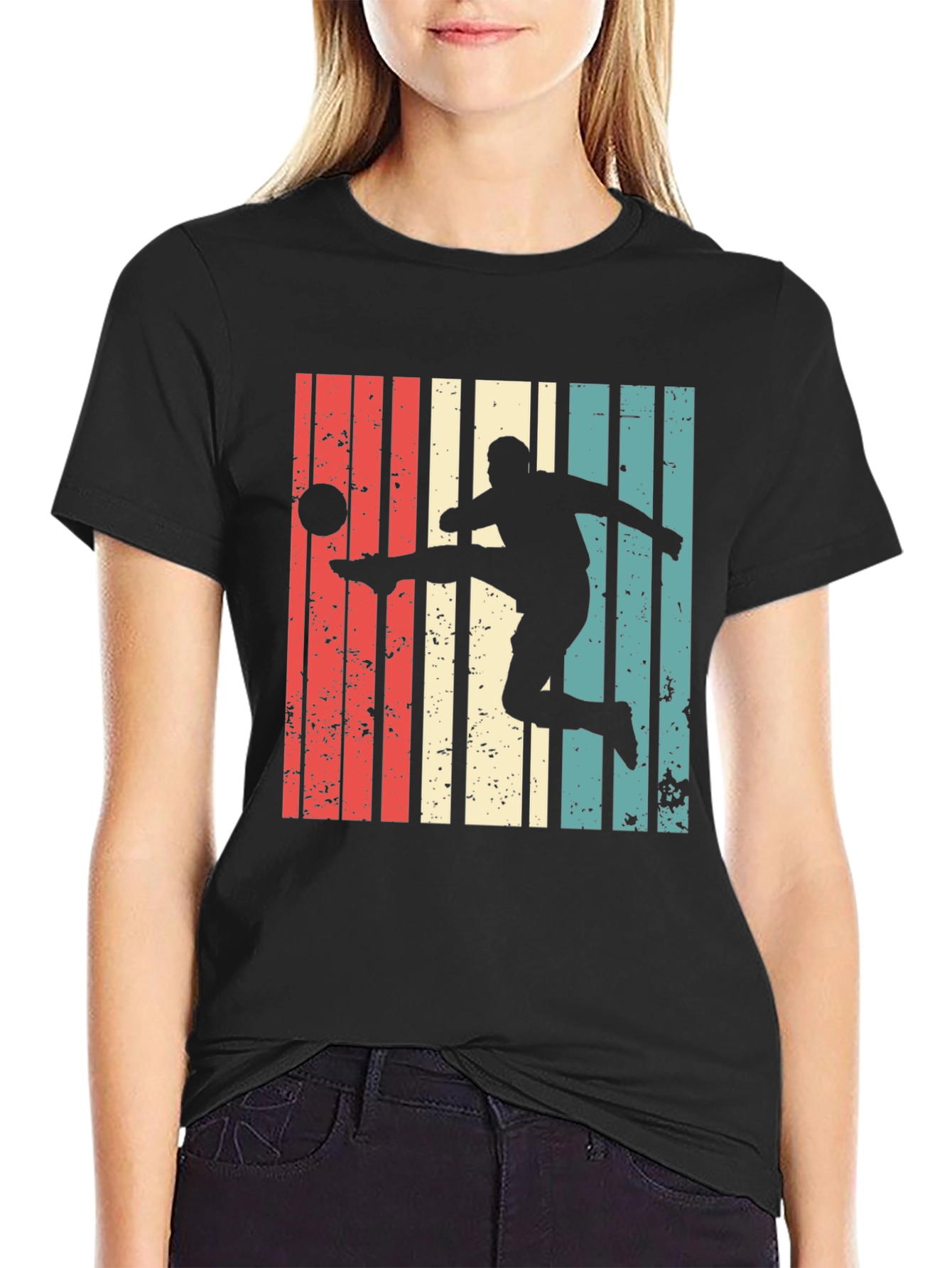 Retro Soccer Player Graphic Tee
