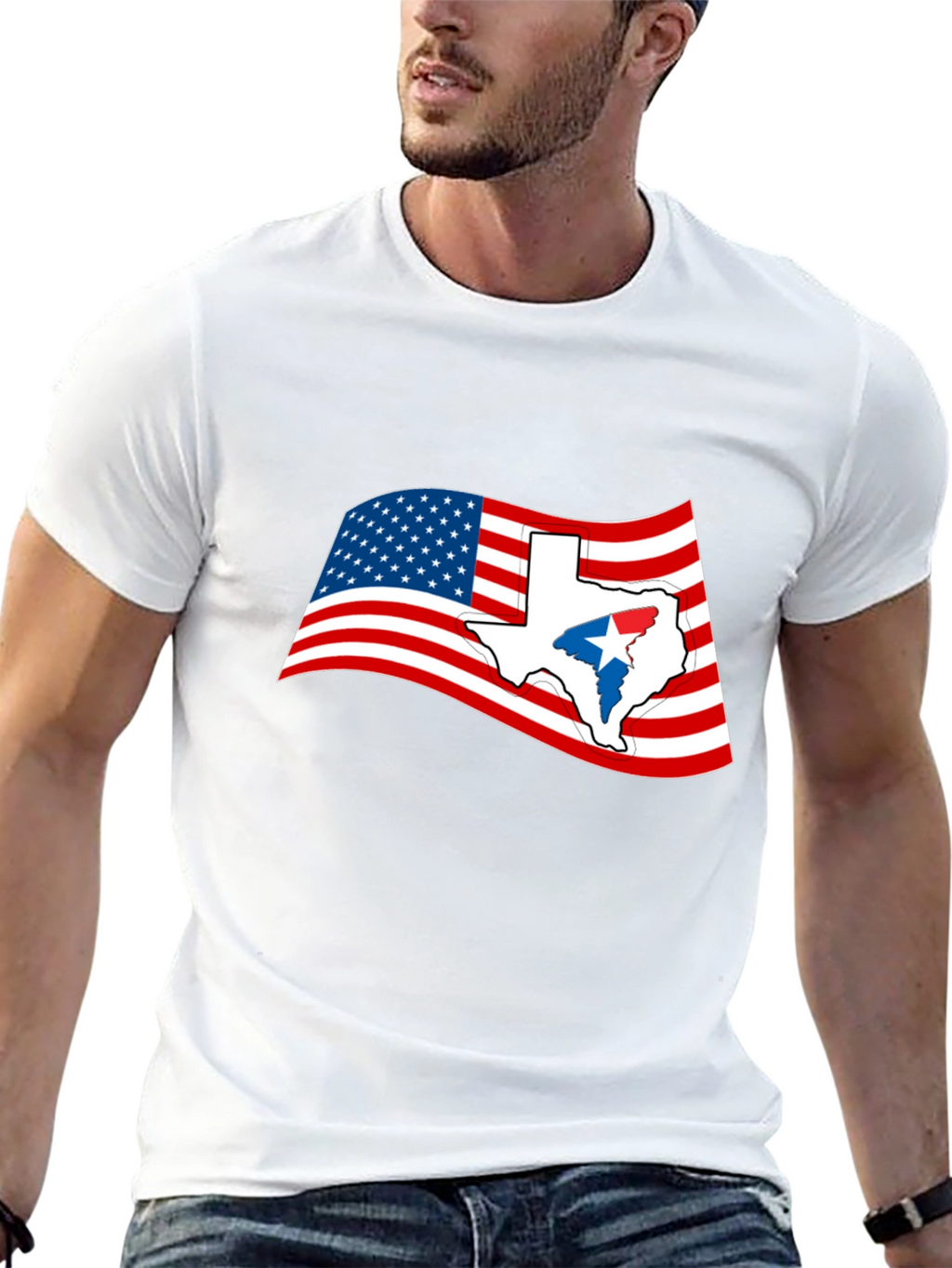 Texas Flag Graphic Tee - USA Pride