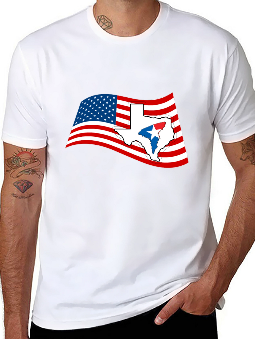 Texas Flag Graphic Tee - USA Pride