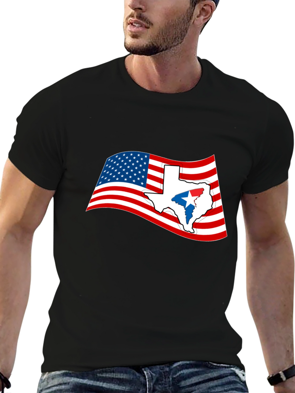 Texas Flag Graphic Tee - USA Pride