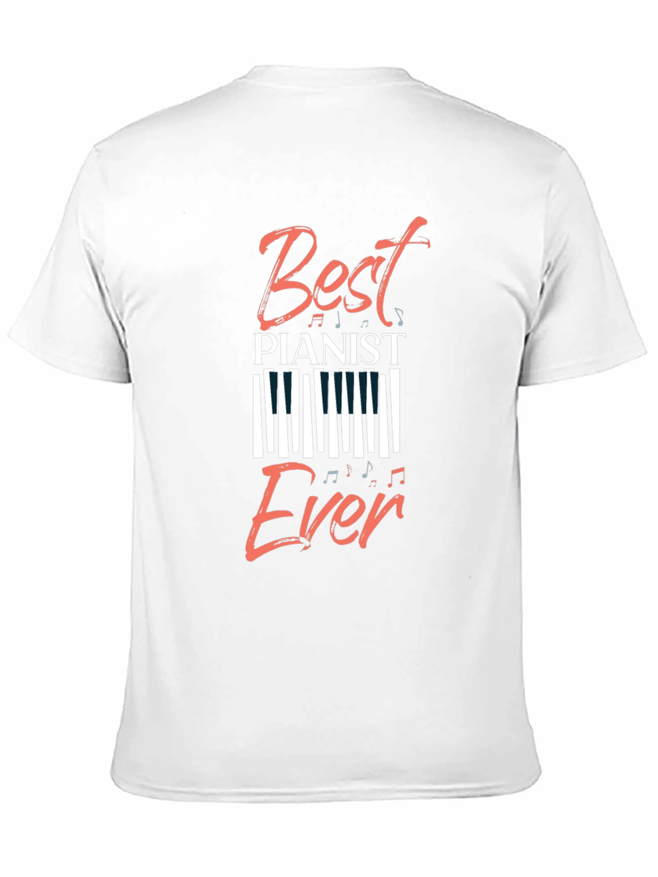 Best Pianist Ever Graphic Tee - Music Lover T-Shirt