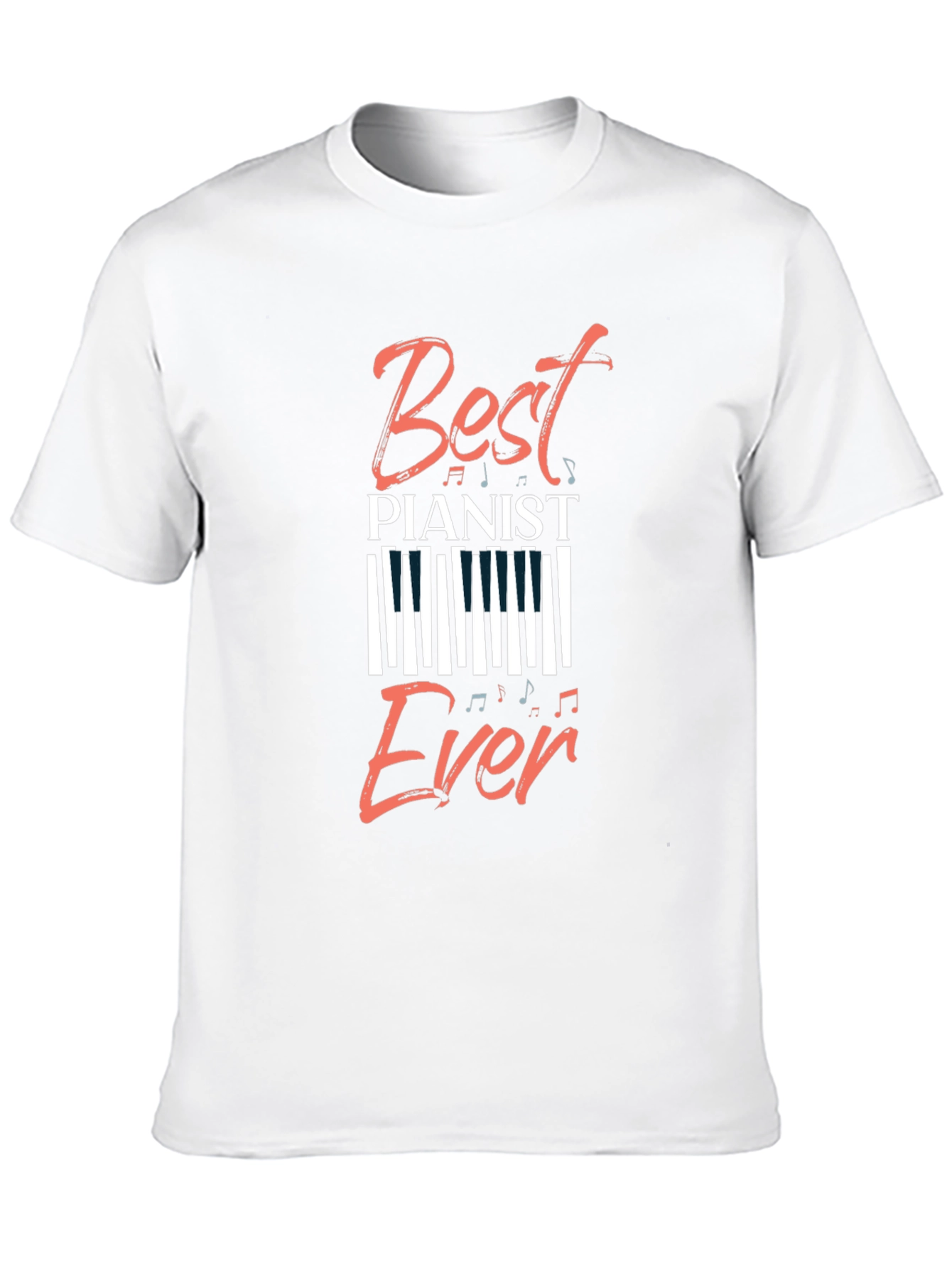 Best Pianist Ever Graphic Tee - Music Lover T-Shirt