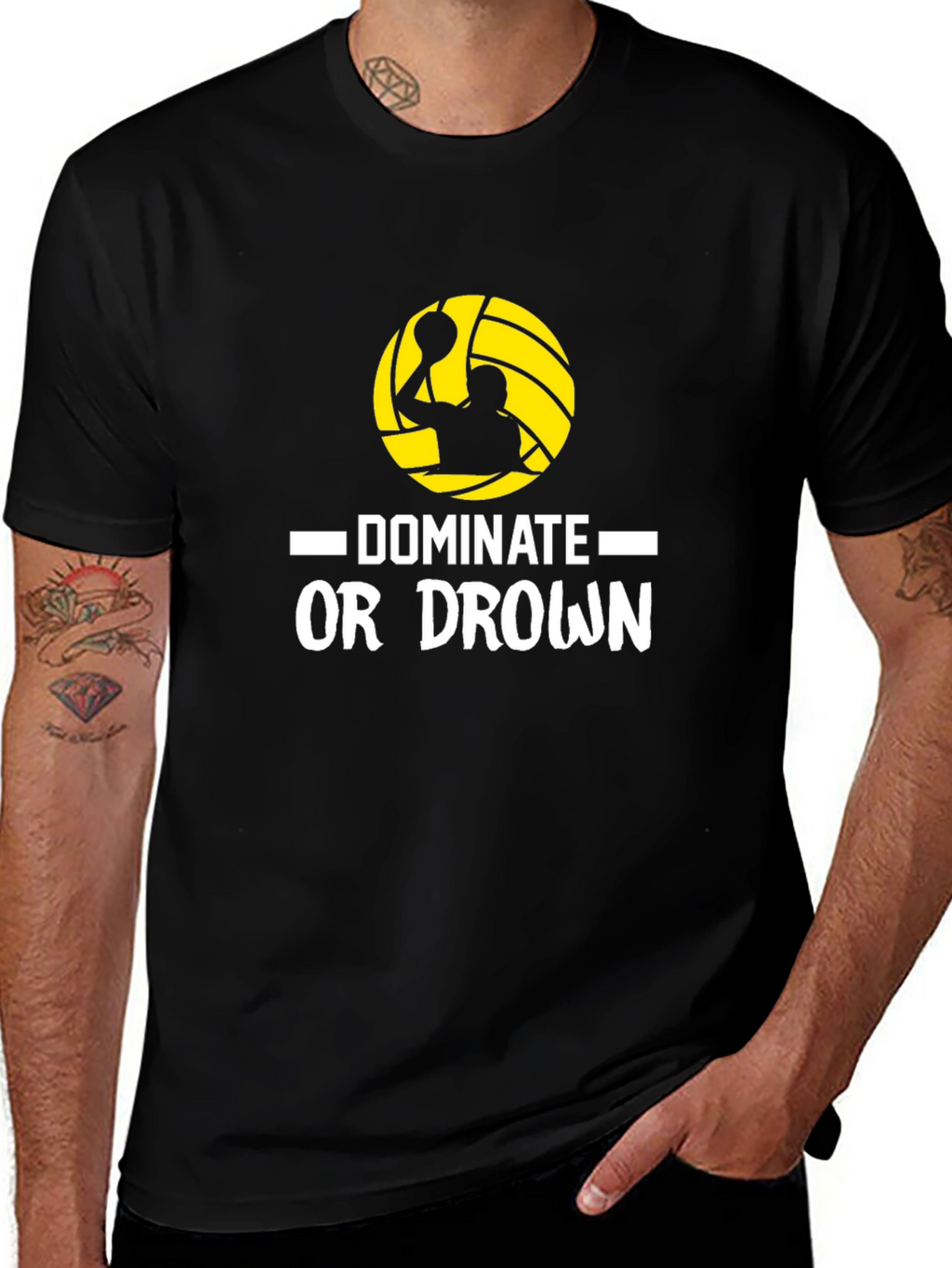 Dominate or Drown Black T-Shirt
