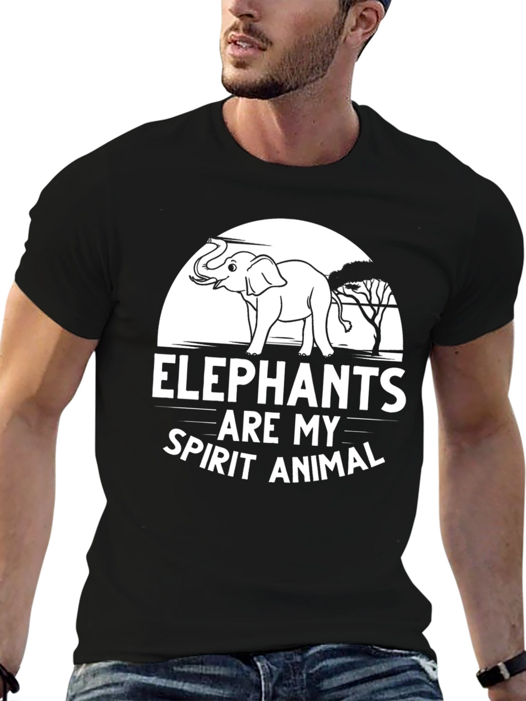 Elephant Spirit Animal Graphic Tee