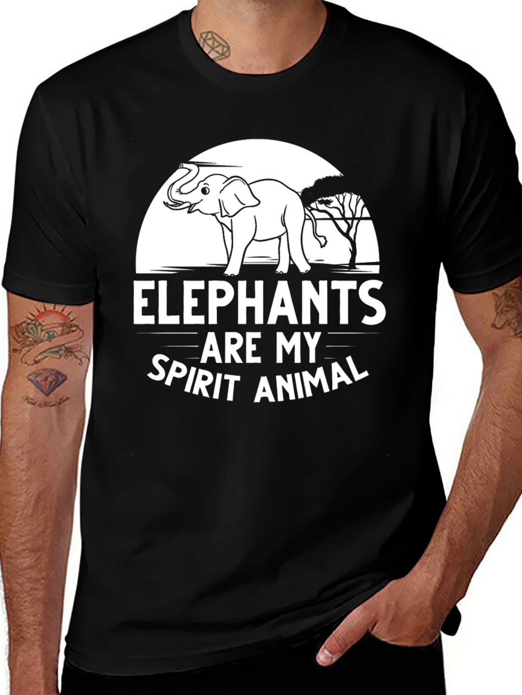 Elephant Spirit Animal Graphic Tee