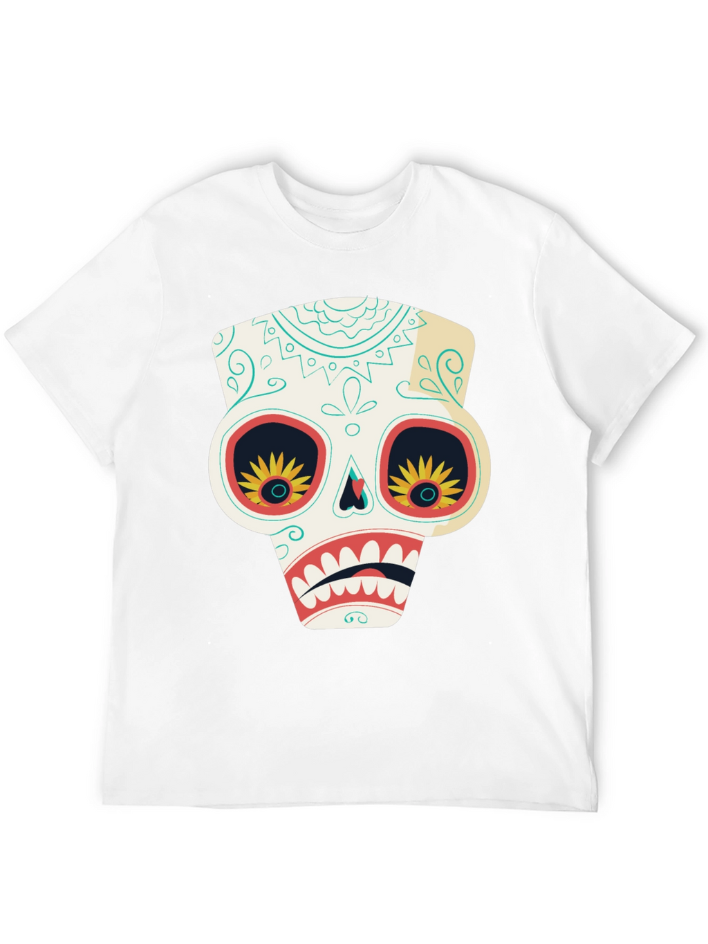 Sugar Skull T-Shirt - Day of the Dead Style