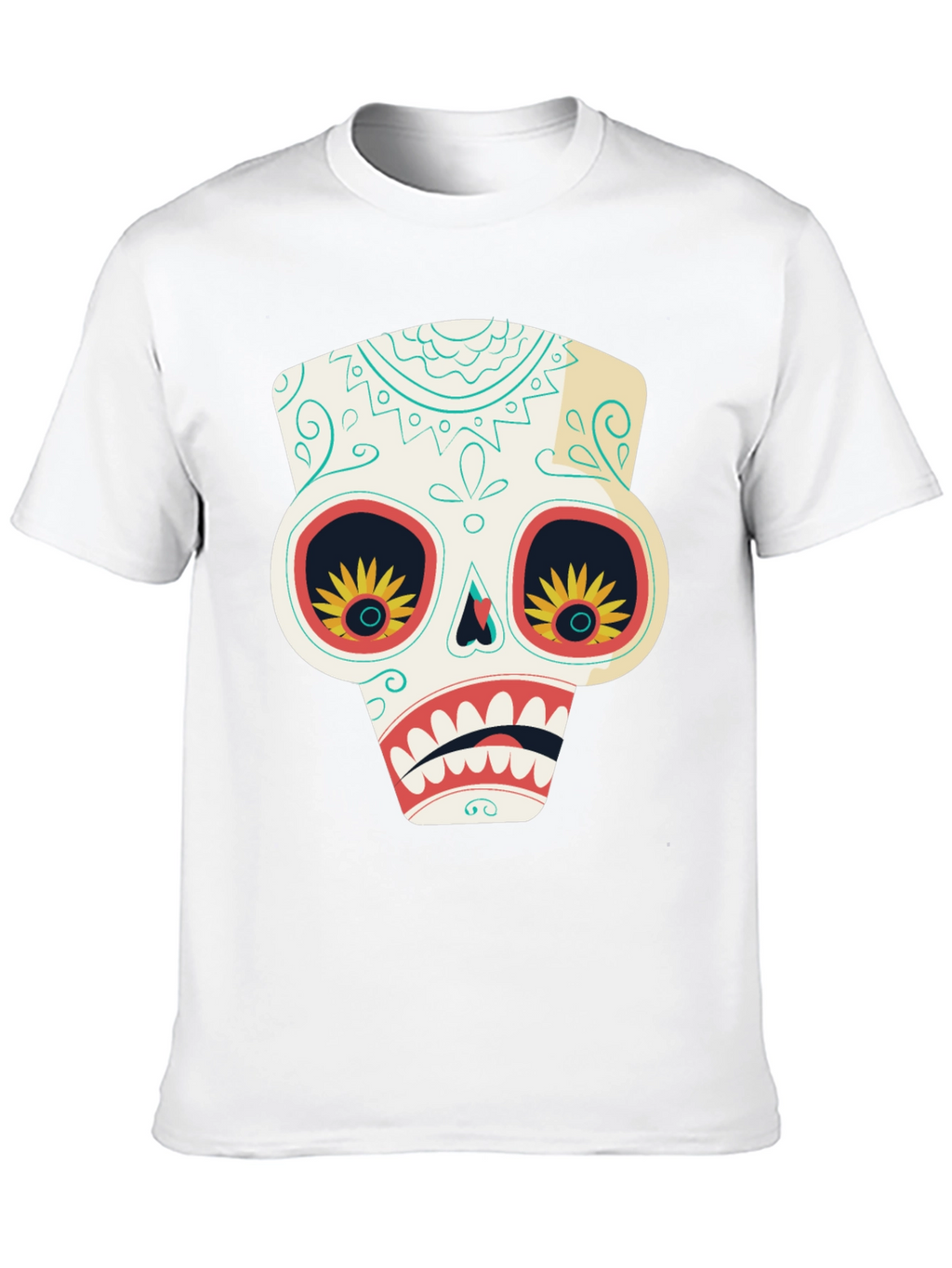 Sugar Skull T-Shirt - Day of the Dead Style