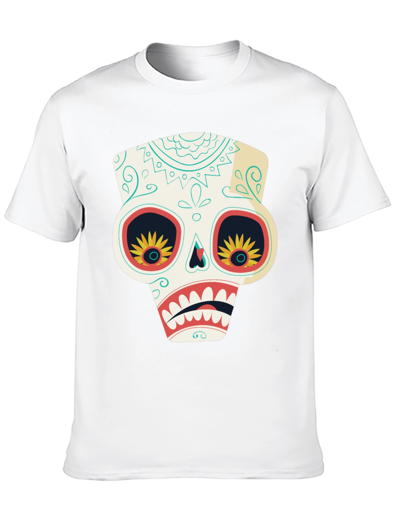 Sugar Skull T-Shirt - Day of the Dead Style