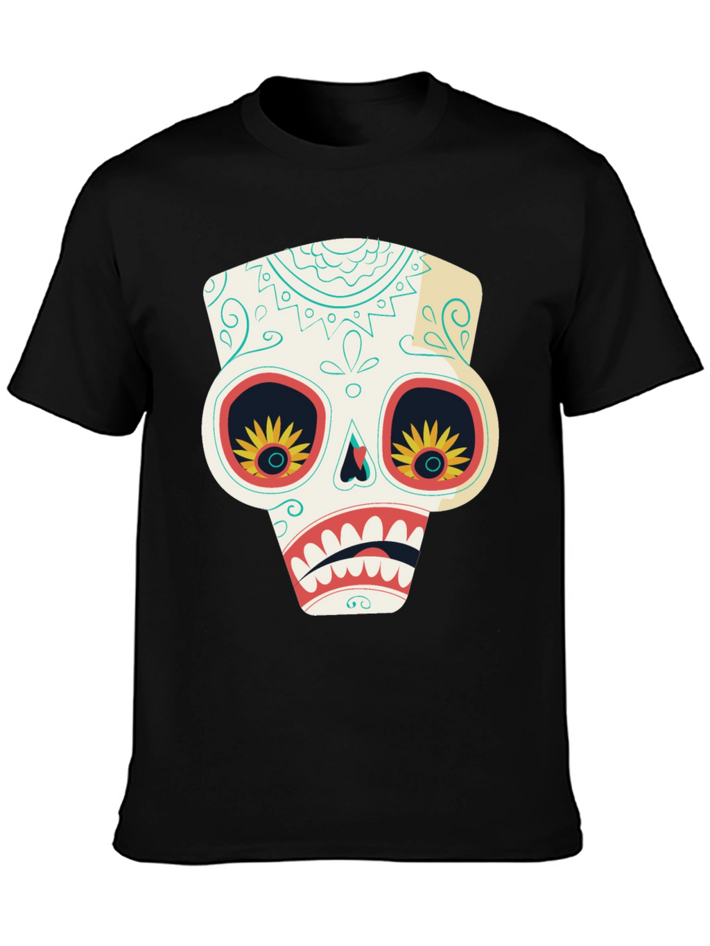 Sugar Skull T-Shirt - Day of the Dead Style
