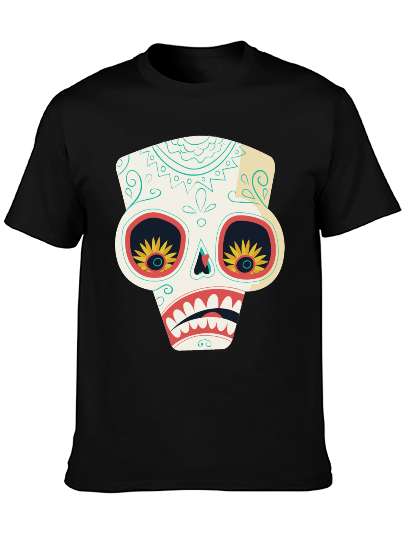 Sugar Skull T-Shirt - Day of the Dead Style