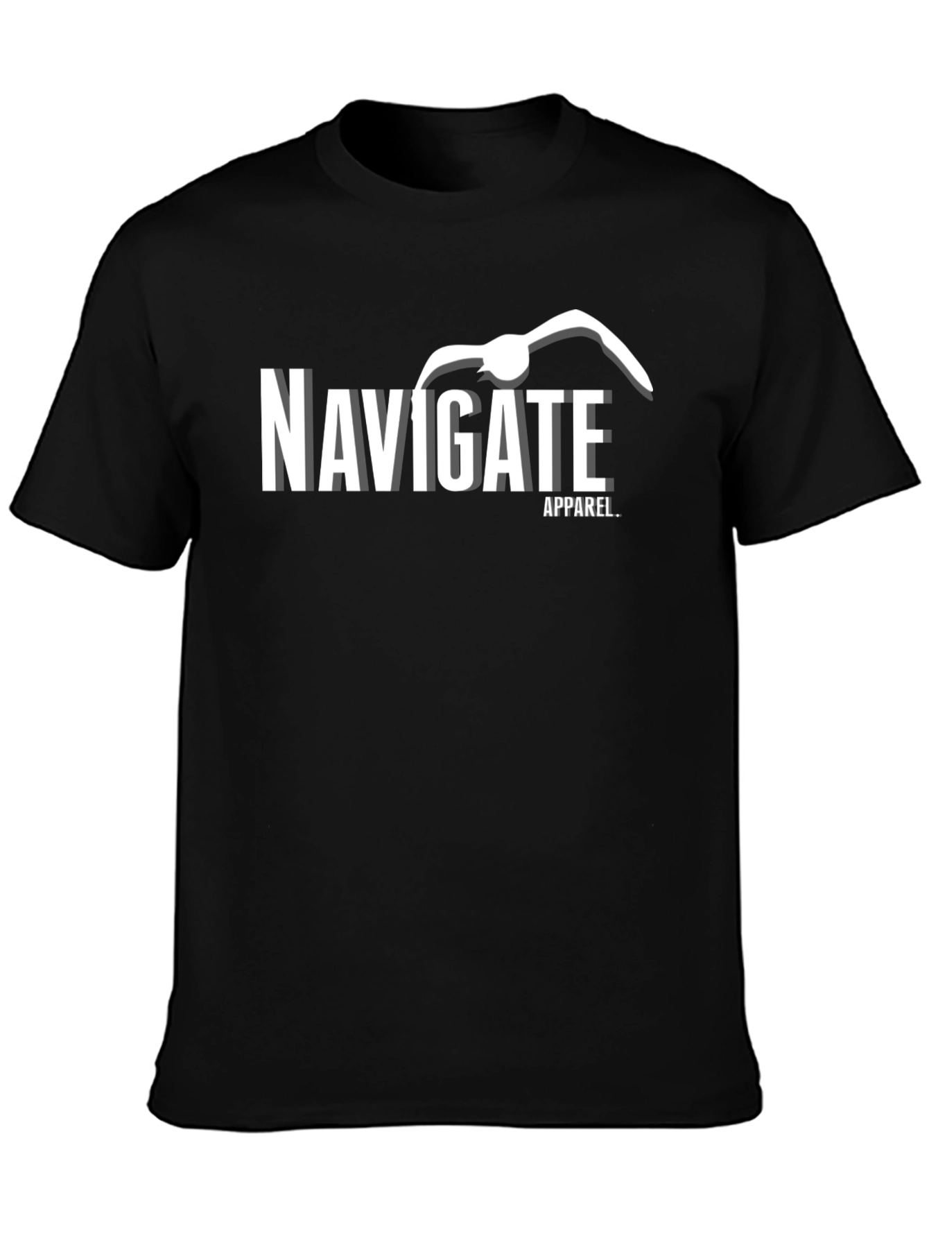Navigate Apparel Black Graphic T-Shirt