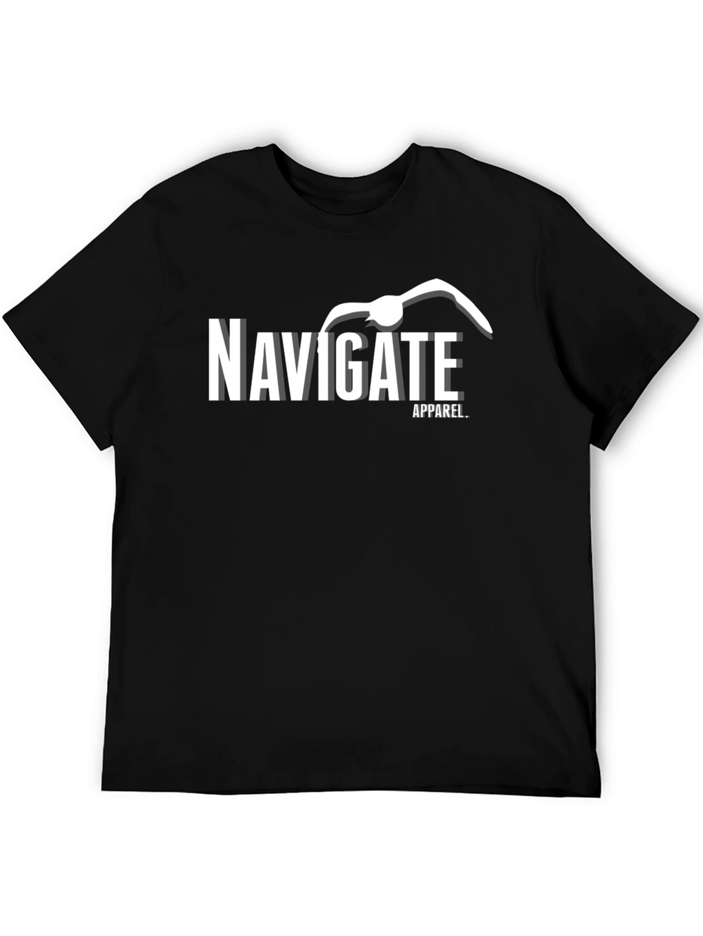 Navigate Apparel Black Graphic T-Shirt