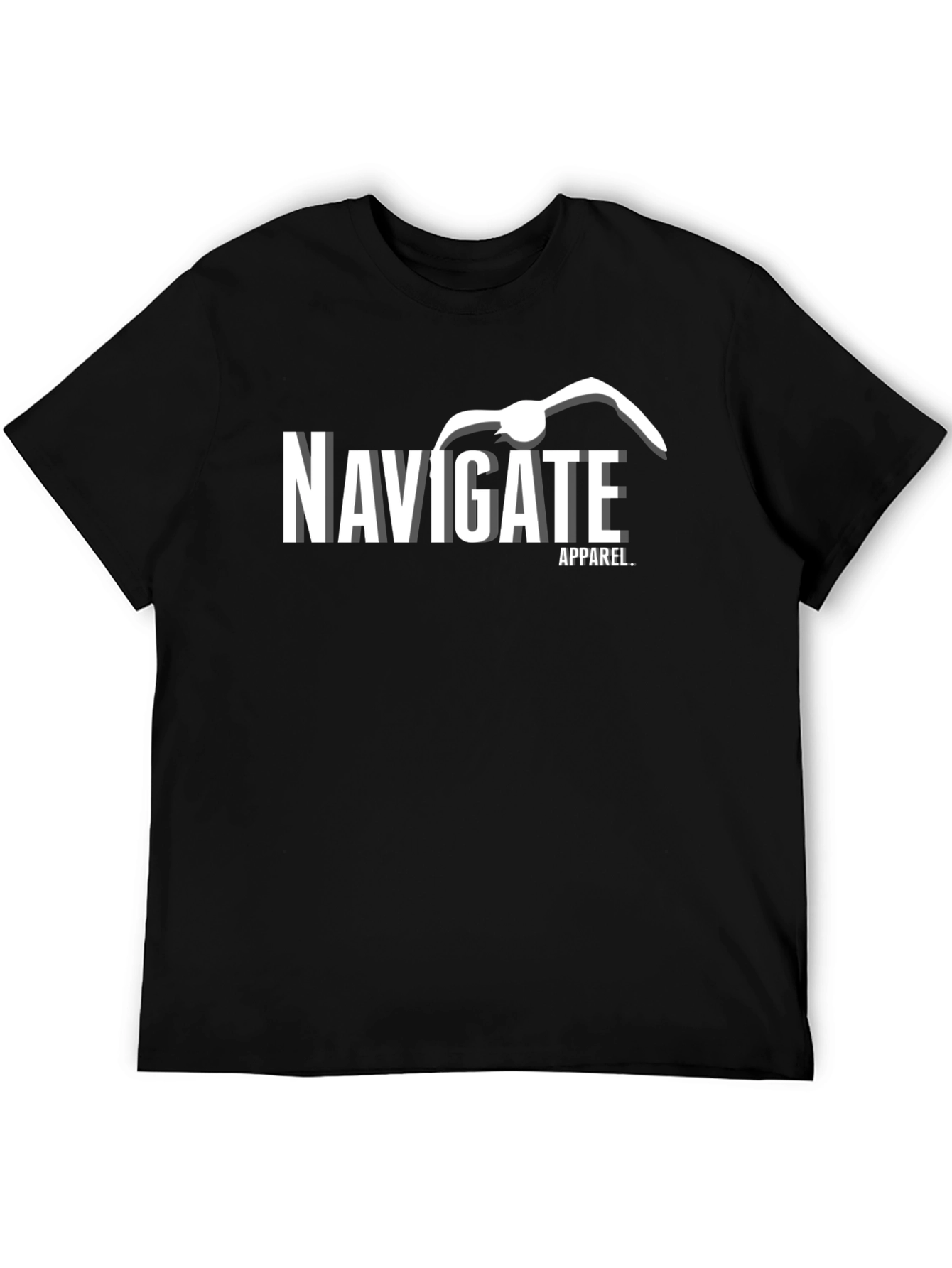 Navigate Apparel Black Graphic T-Shirt