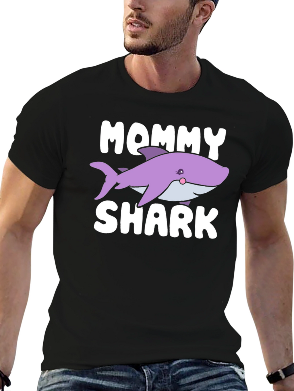 Mommy Shark T-Shirt - Cute Cartoon Shark Design