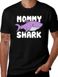 Mommy Shark T-Shirt - Cute Cartoon Shark Design