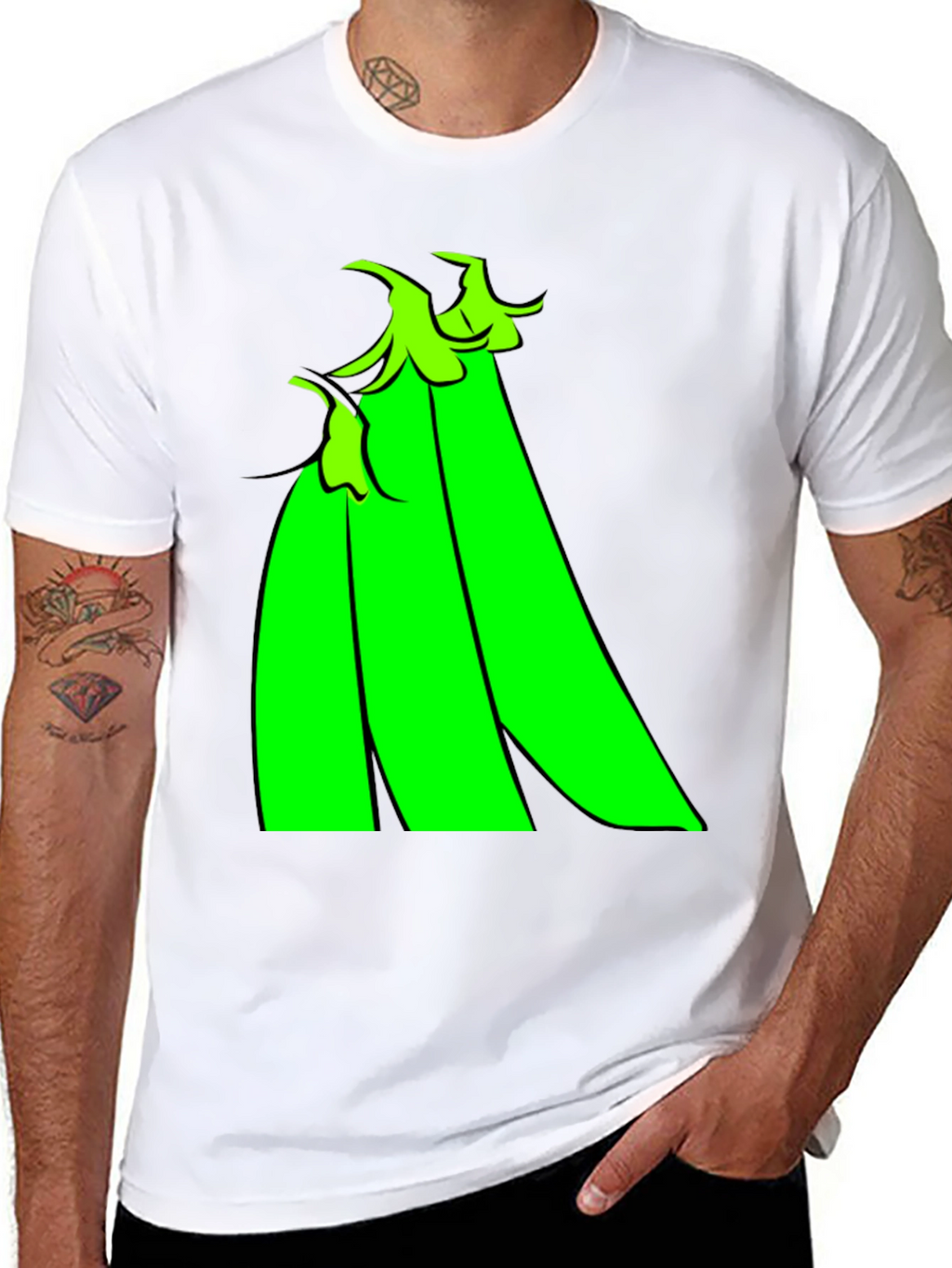 Pea Pod Graphic Tee - Organic Cotton