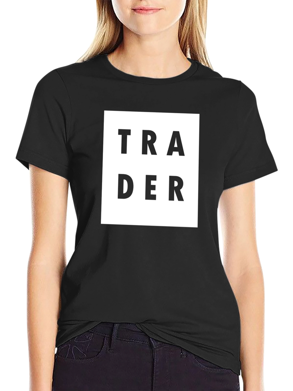 Trader Tee - Black Cotton Short Sleeve
