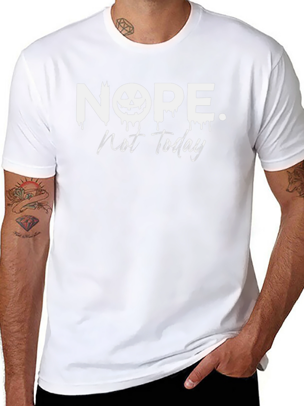Nope Not Today Halloween Pumpkin T-Shirt