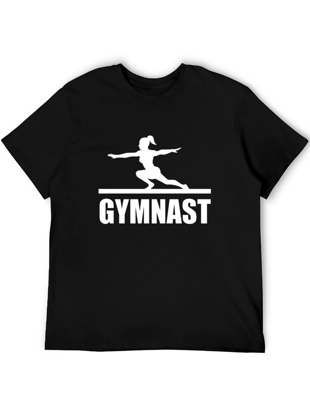 Gymnast Silhouette Graphic Print T-Shirt