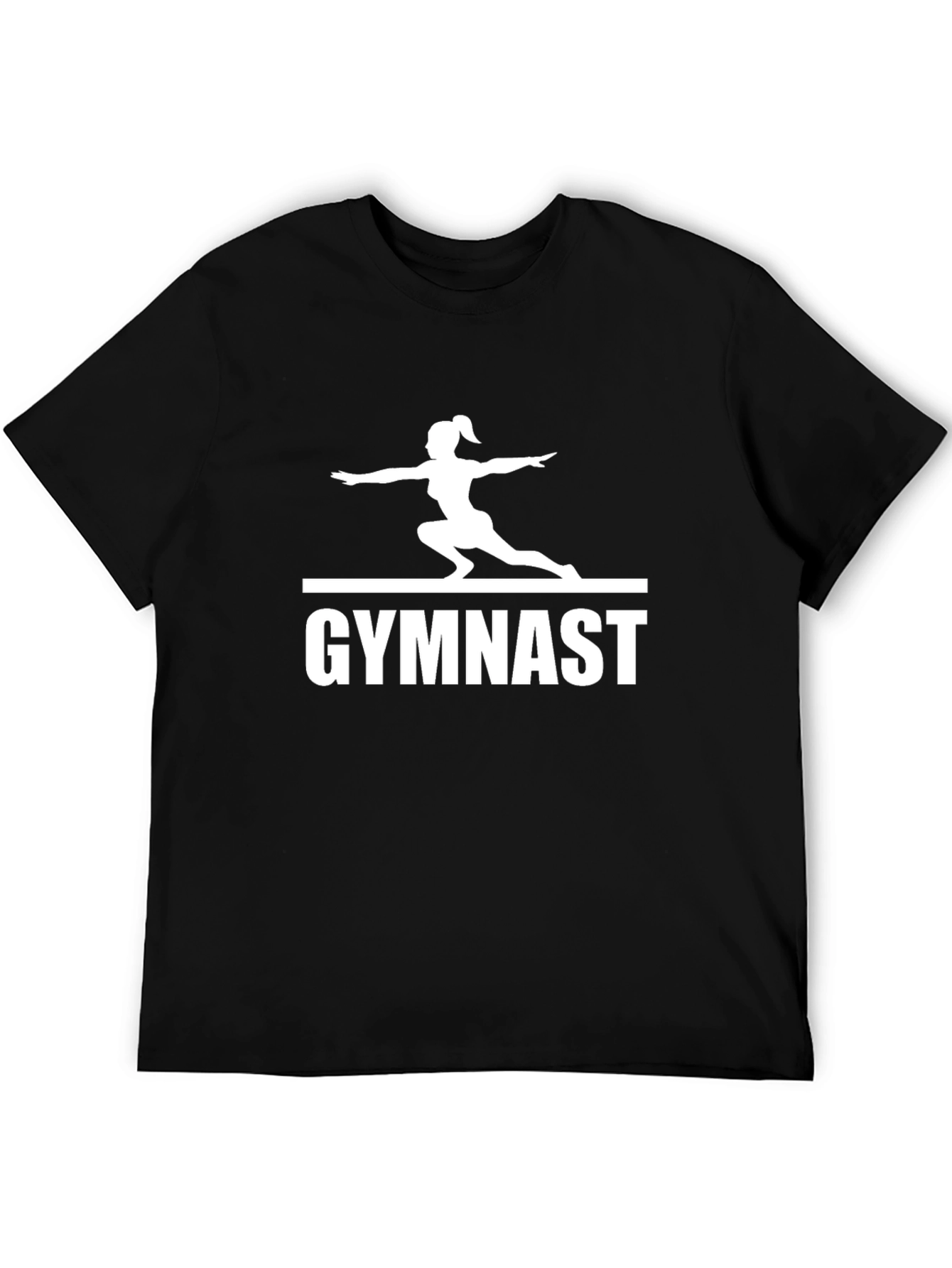 Gymnast Silhouette Graphic Print T-Shirt