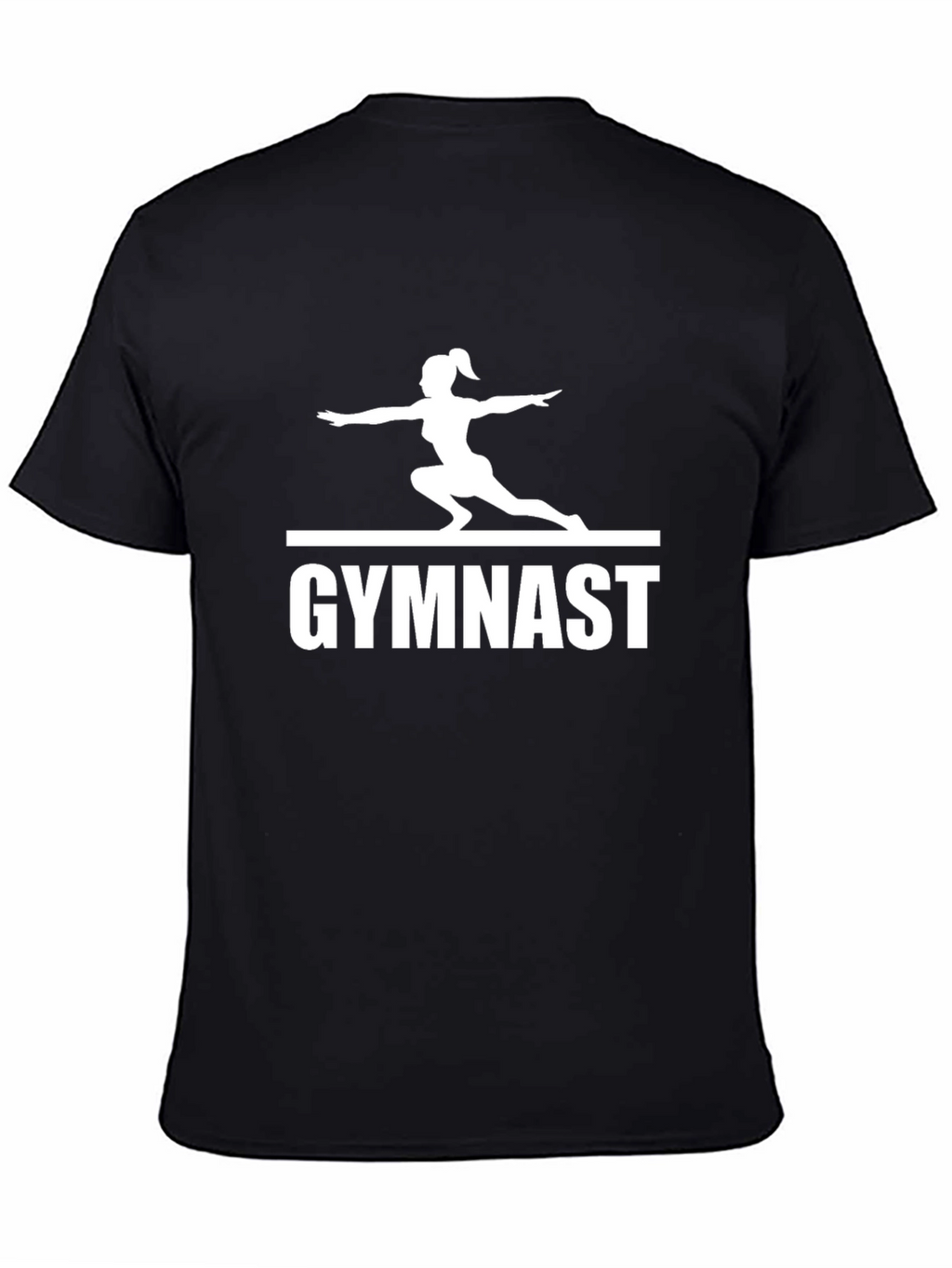 Gymnast Silhouette Graphic Print T-Shirt