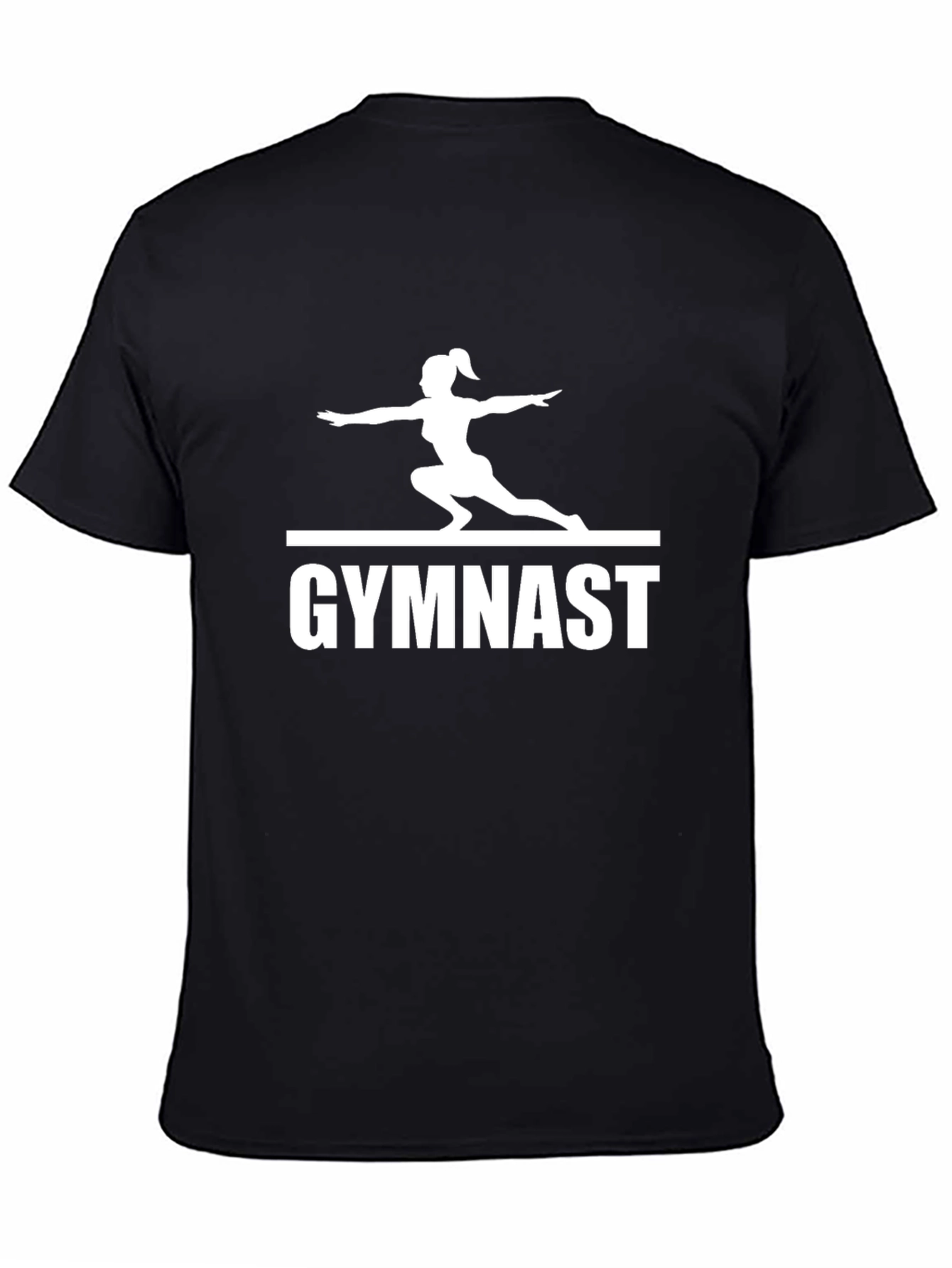 Gymnast Silhouette Graphic Print T-Shirt