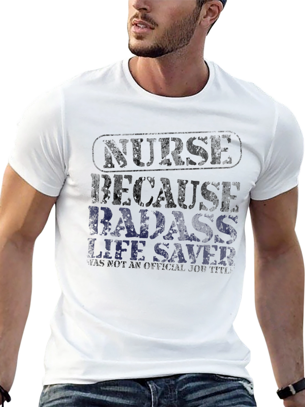 Nurse Badass Life Saver Graphic T-Shirt