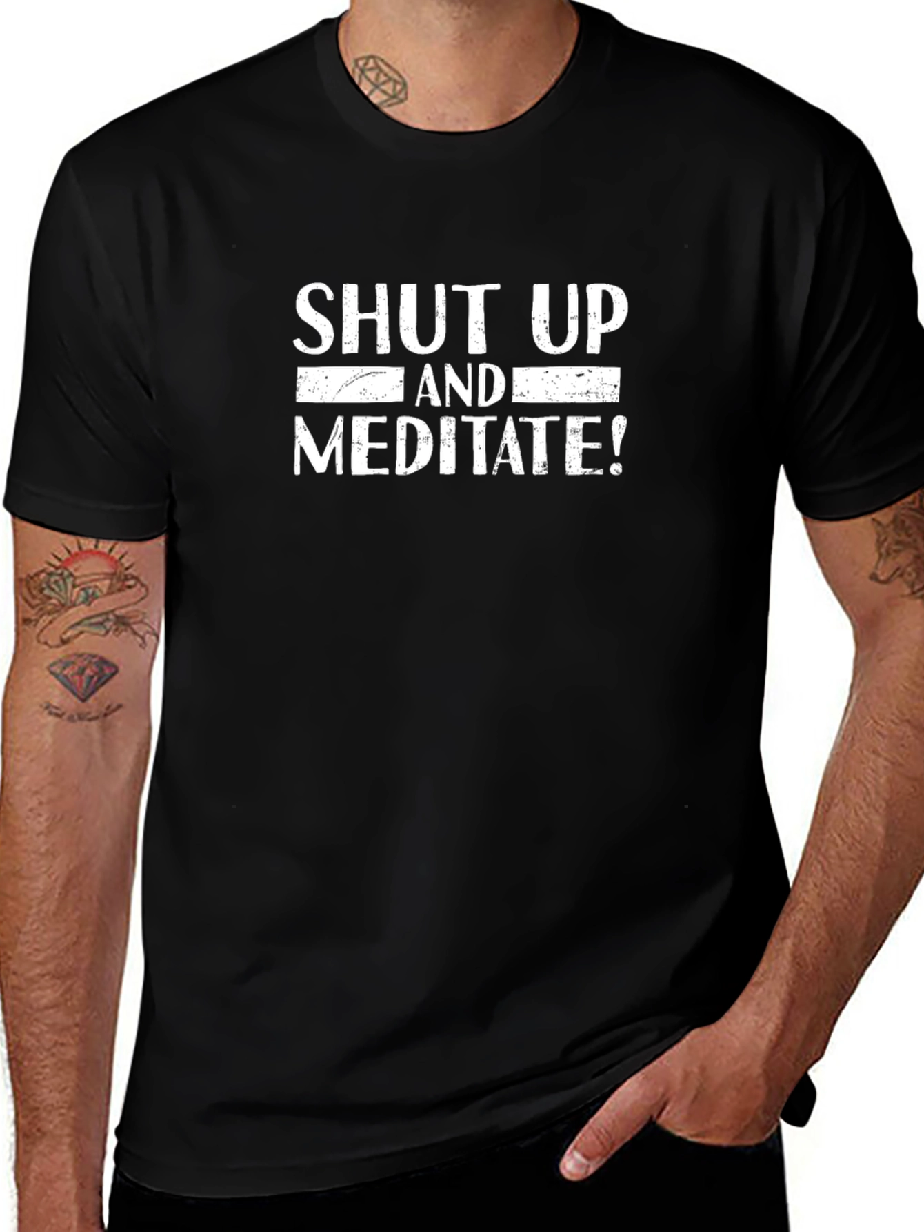 Shut Up and Meditate Graphic Tee