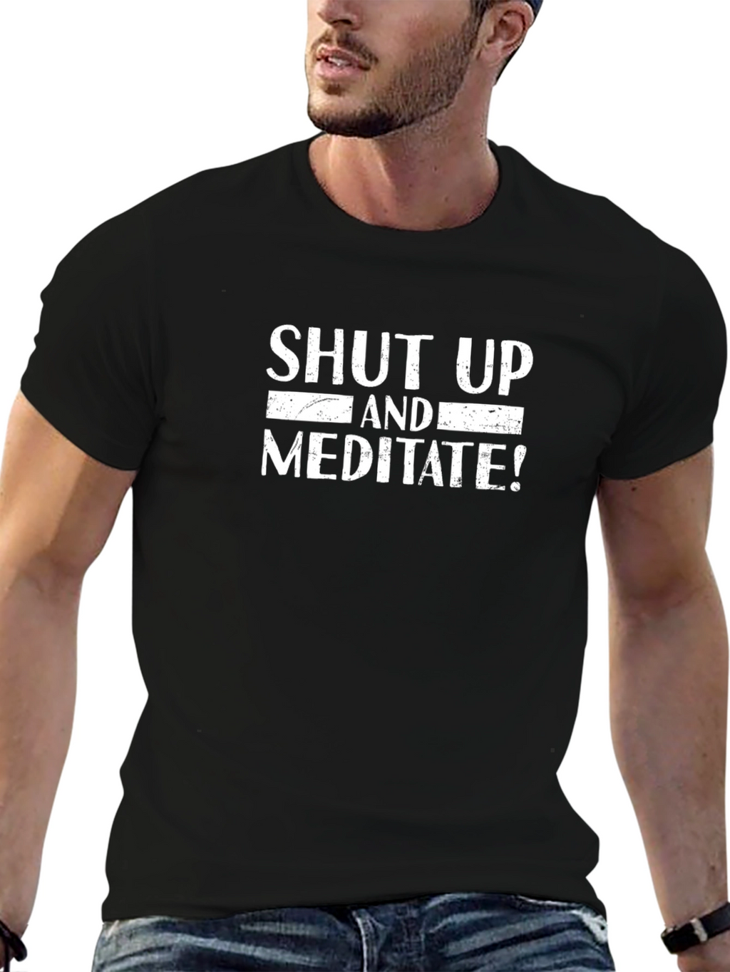 Shut Up and Meditate Graphic Tee