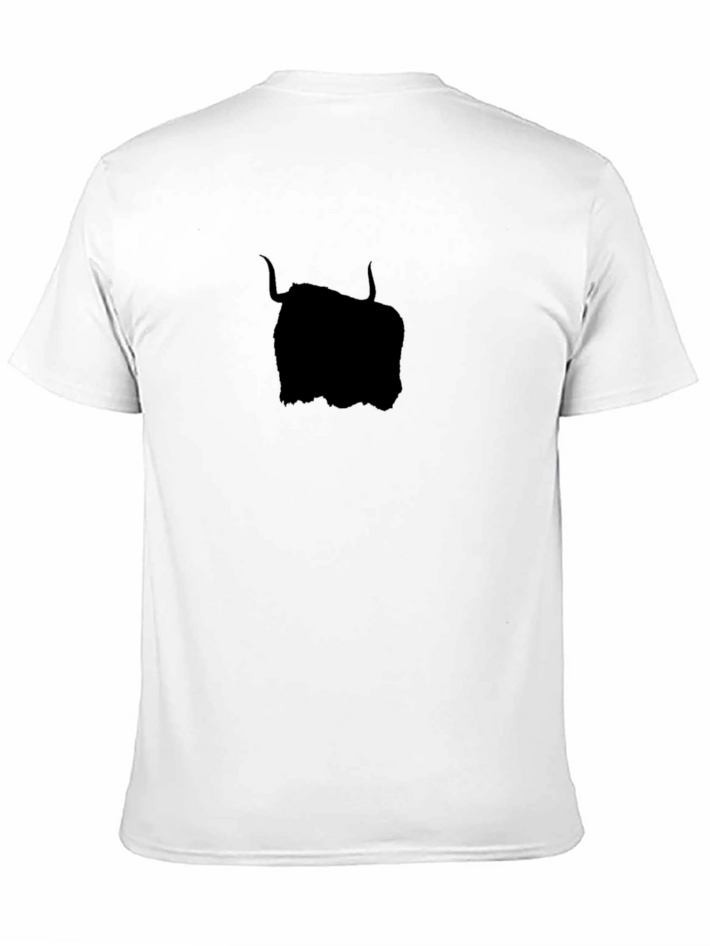 Highland Cow Silhouette Black Graphic Tee