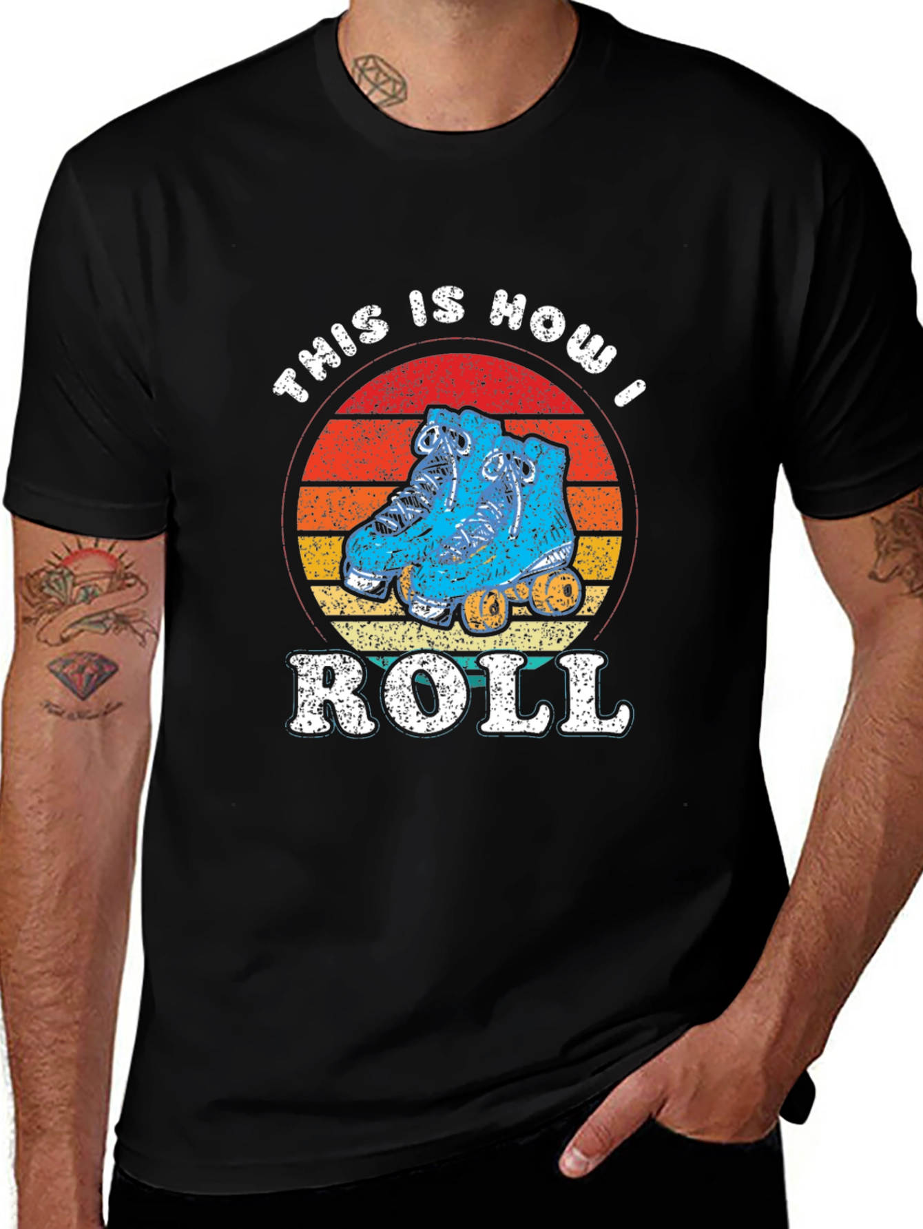 This Is How I Roll Roller Skate T-Shirt Retro Style