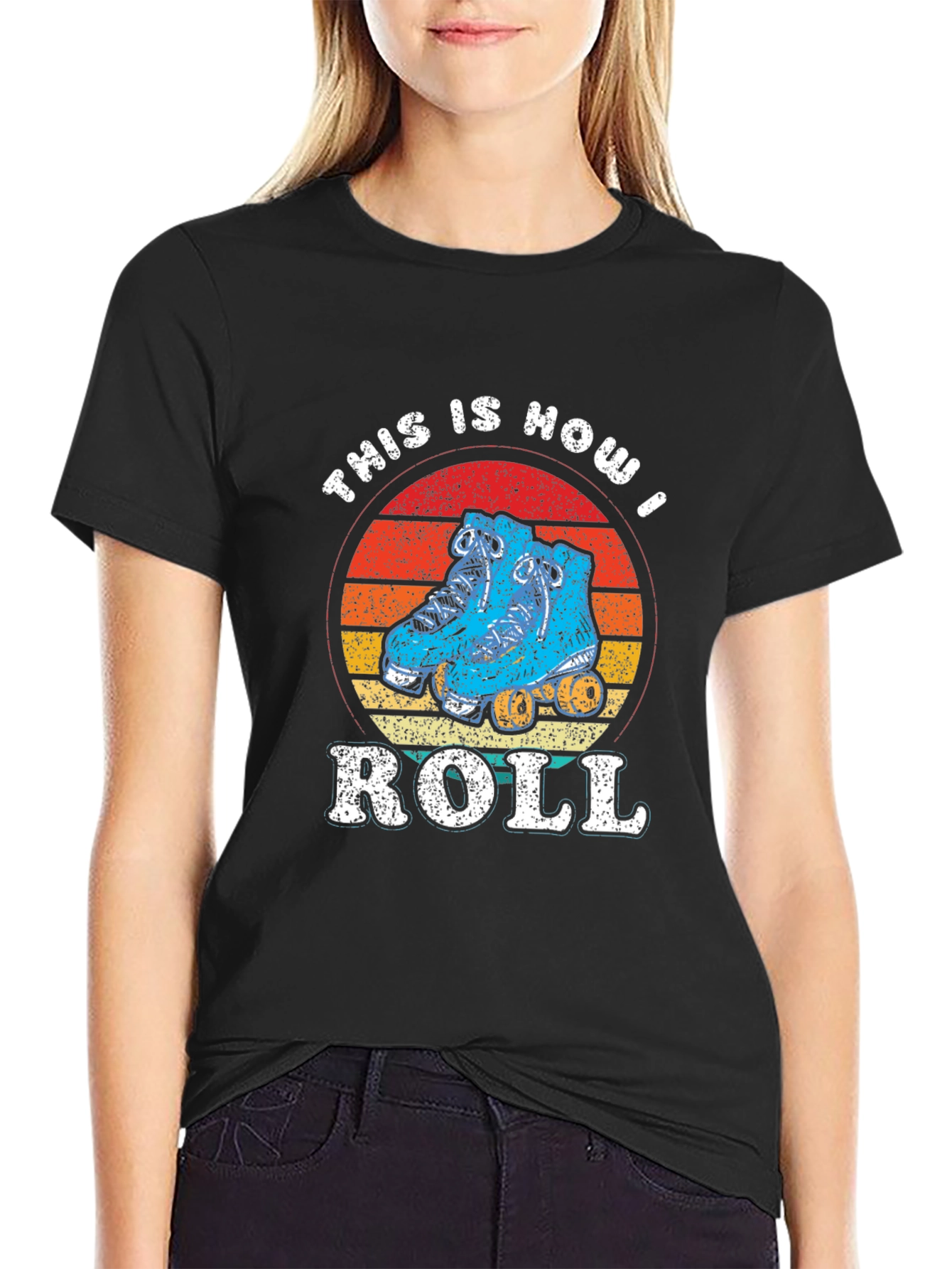 This Is How I Roll Roller Skate T-Shirt Retro Style