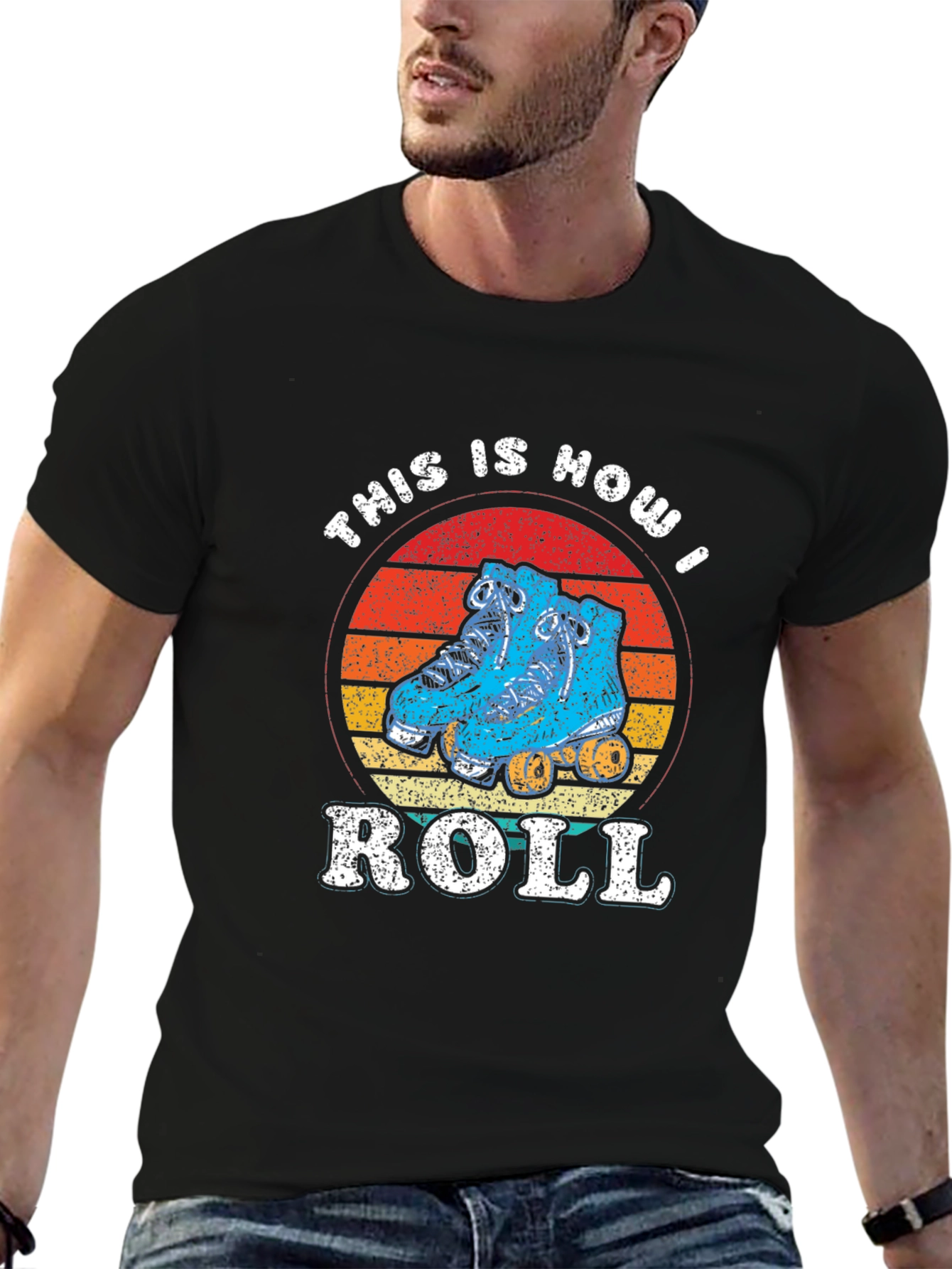 This Is How I Roll Roller Skate T-Shirt Retro Style