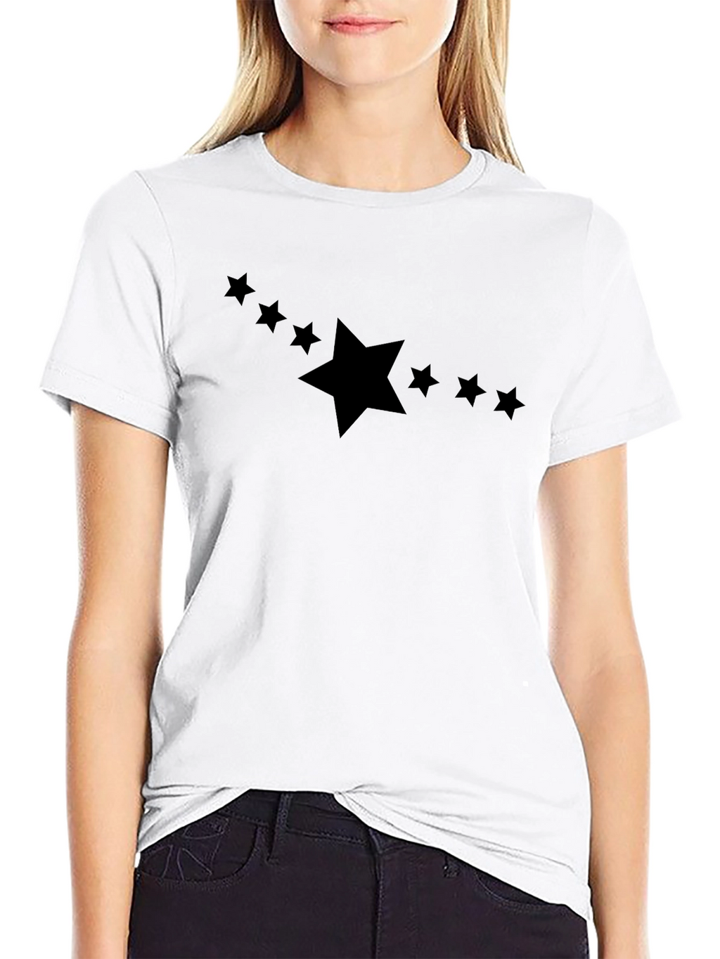 Black Starry Night Graphic Tee