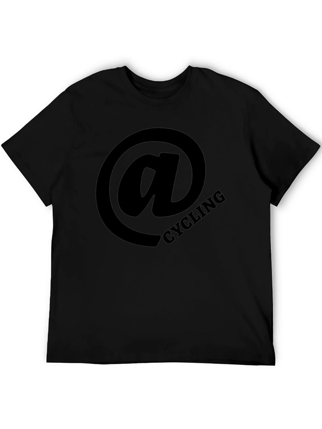 Cycling at Sign Black T-Shirt