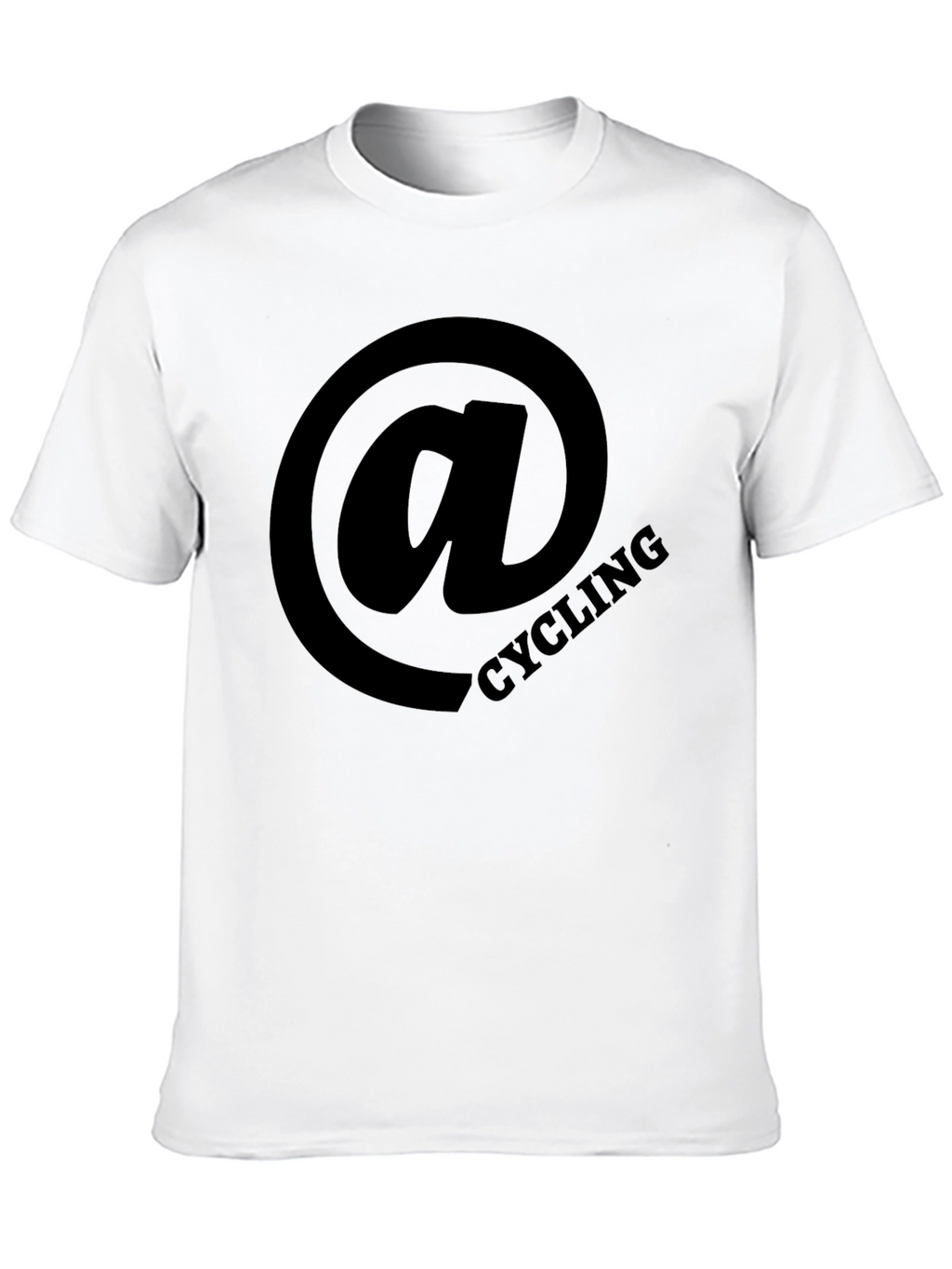 Cycling at Sign Black T-Shirt