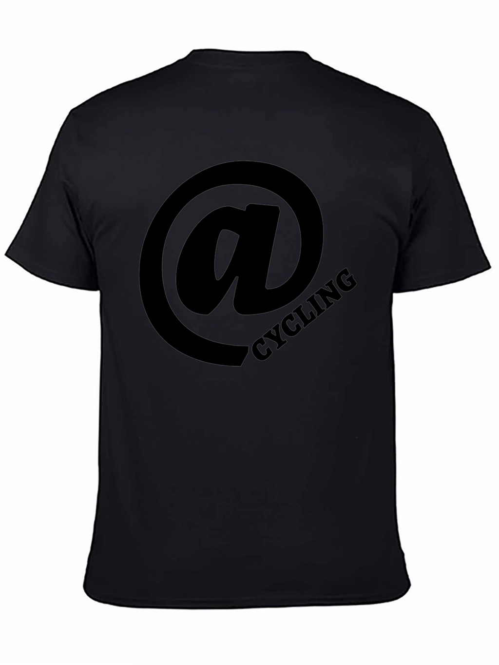 Cycling at Sign Black T-Shirt