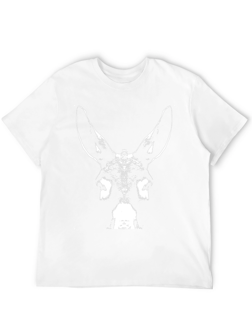 Donkey Face Graphic Black T-Shirt