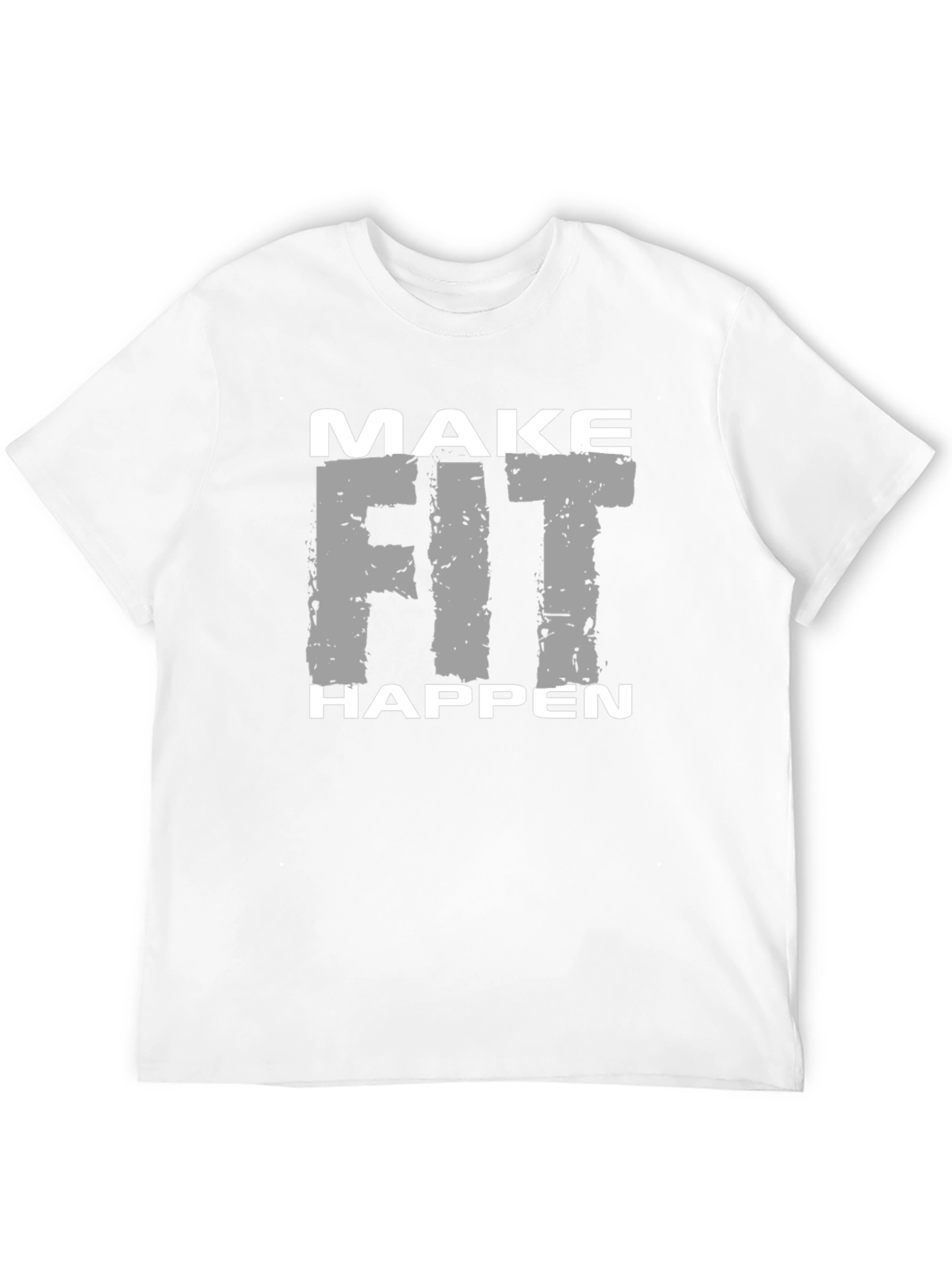 Make Fit Happen Graphic Tee - Black