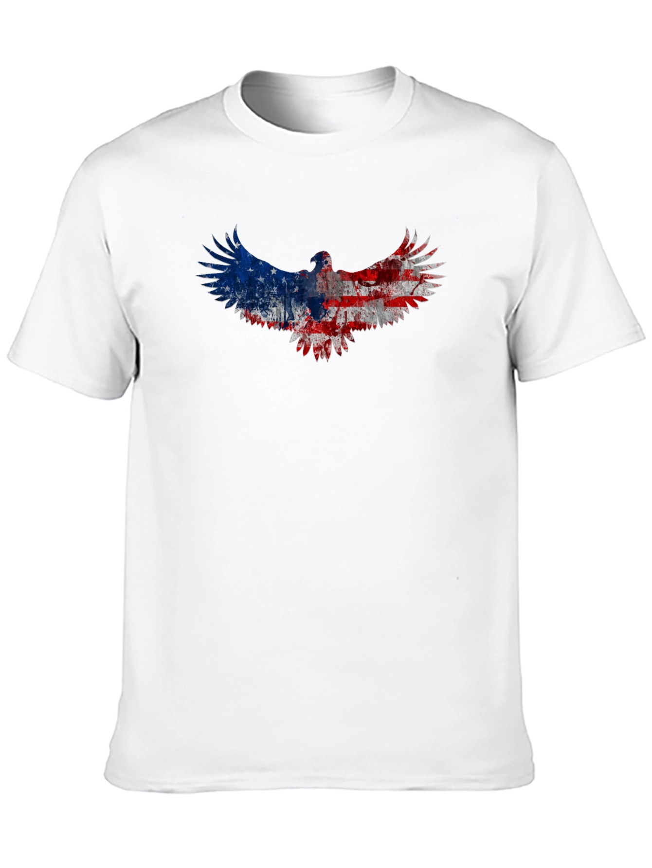 American Flag Eagle Graphic Tee - Patriotic Black T-Shirt
